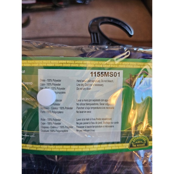 Disguise Wicked Elphaba Child Costume Dress Cape Hat S/P 4-6X Dress Up Witch NEW - Picture 6 of 8